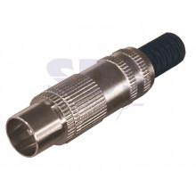 РАЗЪЁМ штекер TV никель без пайки REXANT