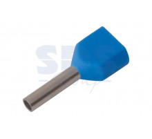 НАКОНЕЧНИК ШТЫРЕВОЙ ВТУЛОЧНЫЙ изолированный (НШВИ F-8мм) 2х0.75мм² (TE-7508) синий REXANT