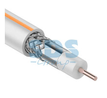 Кабель SAT 50 M, Cu/Al/Al, (75%), 75 Ом, 100м., белый PROCONNECT