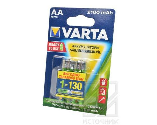 VARTA LONGLIFE ACCU 56706 Ready 2 Use  AA 2100mAh BL2