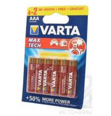 VARTA MAX TECH 4703 LR03 4+2шт BL6