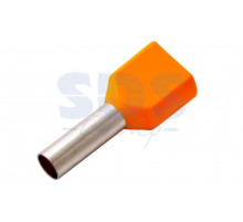 НАКОНЕЧНИК ШТЫРЕВОЙ ВТУЛОЧНЫЙ изолированный (НШВИ F-12мм) 2х4мм² (TE-4012) оранжевый REXANT