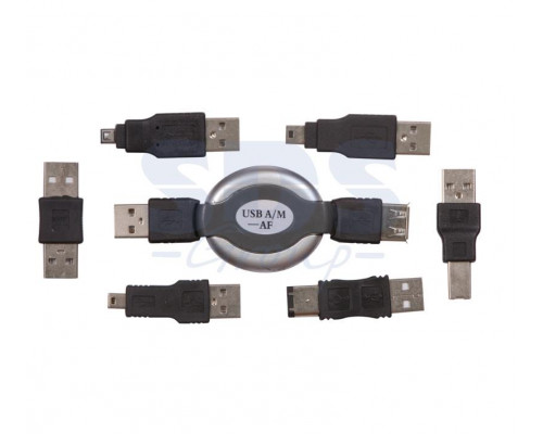 Набор USB 6 переходников + удлинитель REXANT