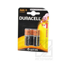 DURACELL LR03 5+1шт BL6