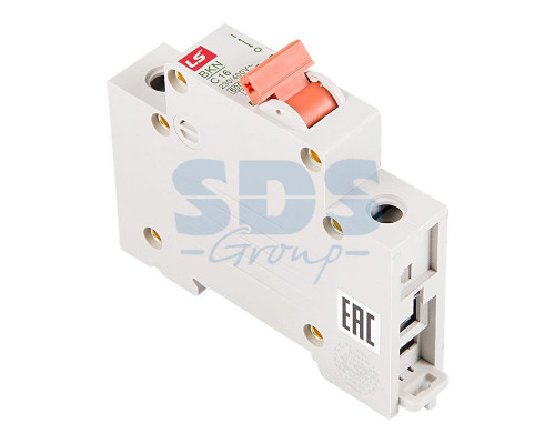 Автоматический выключатель BKN 1P C16A, тип C, 1 полюс, 6кА, 240/415В, номинальный ток 16A