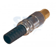 РАЗЪЁМ штекер TV никель GOLD REXANT