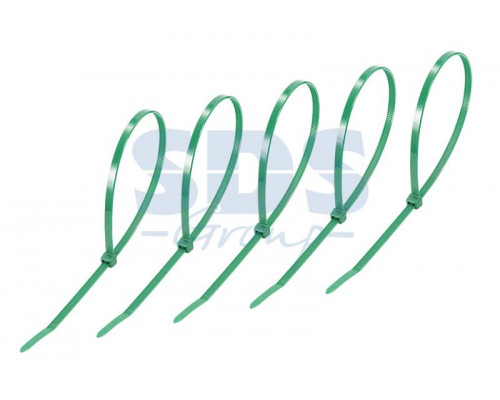 Хомут nylon 300 х 5.0 мм 25шт зеленый REXANT