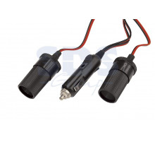 Разветвитель автоприкуривателя 2гн шнур (FD-1818) REXANT