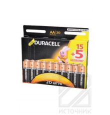 DURACELL LR6 15+5 бесплатно BL20