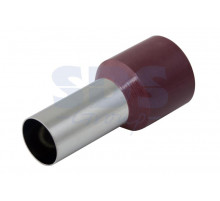 НАКОНЕЧНИК ШТЫРЕВОЙ ВТУЛОЧНЫЙ изолированный (НШВИ F-16мм) 35мм² (СЕ350016red) красный REXANT