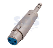ПЕРЕХОДНИК гнездо XLR CANON - штекер 6.3мм REXANT