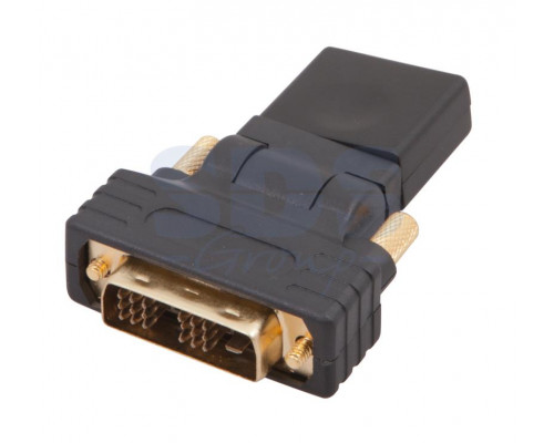 ПЕРЕХОДНИК шт.DVI-D - гн.HDMI поворотный GOLD REXANT