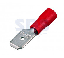 КЛЕММА ПЛОСКАЯ изолированная (КПИ штекер - 6.3мм) 0.5-1.5мм² (VM1.25-250) REXANT