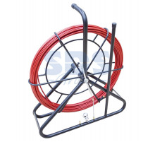 Протяжка кабельная (мини УЗК на барабане), 50м, стеклопруток, d=6мм, латунный наконечник, заглушка.