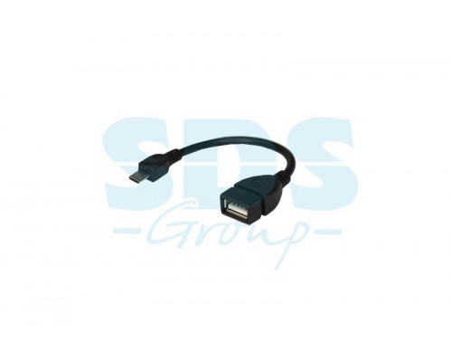 USB кабель OTG micro USB на USB шнур 0.15M черный REXANT