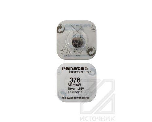 RENATA SR626W  376, в упак 10 шт