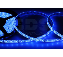 LED лента герметичная в силиконе, ширина 10 мм, IP65, SMD 5050, 60 диодов/метр, 12V, цвет светодиодов синий