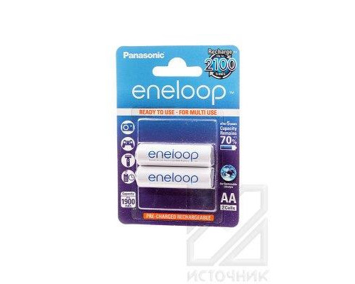 Panasonic eneloop BK-3MCCE/2BE 1900mAh AA BL2