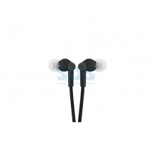 Наушники пластмассовые H-204 с микрофоном черные REXANT