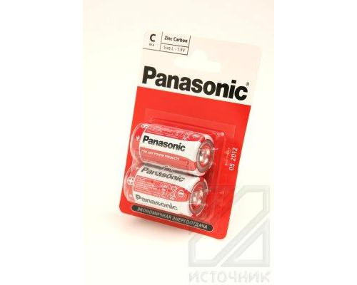 Panasonic Zinc Carbon R14RZ/2BP R14 BL2