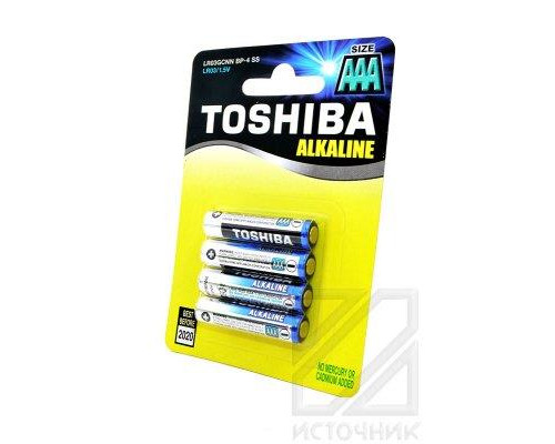 TOSHIBA Alkaline LR03GCNN BP-4 SS LR03 BL4