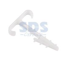 Дюбель-скоба Т-образная для двух плоских кабелей 2х12 КФ (100 шт.) REXANT