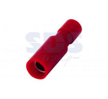 РАЗЪЁМ ШТЕКЕРНЫЙ полностью изолированный (гнездо ø4мм) 0.5-1.5мм² (AEF1.25-156A) красный REXANT