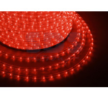 Дюралайт светодиодный, эффект мерцания(2W), красный, 220В, диаметр 13 мм, бухта 100м, NEON-NIGHT