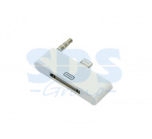 Переходник для iPhone 4 c 30 pin на 8 pin белый
