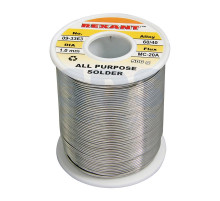 Припой с канифолью 500 гр.d=1.0 мм (Sn60 Pb40 Flux 2.2%) REXANT