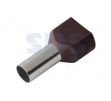 НАКОНЕЧНИК ШТЫРЕВОЙ ВТУЛОЧНЫЙ изолированный (НШВИ F-14мм) 2х10мм² (TE-10-14) красный REXANT