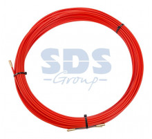 Протяжка кабельная (мини УЗК в бухте), стеклопруток, d=3,5мм, 30м КРАСНАЯ