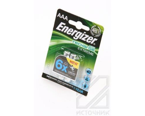 Energizer Recharge Extreme AAA 800mAh BL2