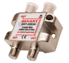 ДЕЛИТЕЛЬ ТВ х 3 под F разъём 5-2500 МГц 