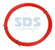 Протяжка кабельная (мини УЗК в бухте), стеклопруток, d=3,5мм, 20м КРАСНАЯ