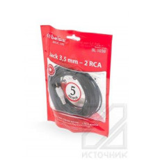 Belsis BASIC LINE BL 1038 Jack 3,5 mm Stereo вилка - 2 RCA вилка 5м BL1