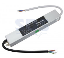 Источник питания 110-220V AC/12V DC, 2А, 24W с проводами, влагозащищенный (IP67)