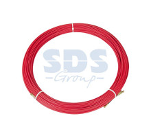 Протяжка кабельная (мини УЗК в бухте), стеклопруток, d=3,5мм, 50м КРАСНАЯ