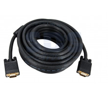 Шнур VGA plug - VGA plug 5М gold с ферритами REXANT
