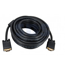 Шнур VGA plug - VGA plug 5М gold с ферритами REXANT