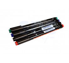 Набор маркеров E-140 permanent 0.3мм (для пленок и ПВХ) набор:черный,красный,зеленый,синий