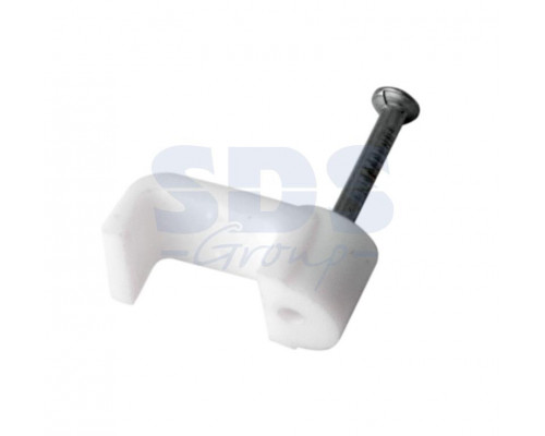 Крепеж кабеля плоский 12мм х 5мм (упак. 50 шт.) REXANT