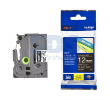 TZE335 ЛЕНТА 12MM БЕЛЫЙ НА ЧЕРНОМ