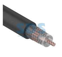 Кабель RG-213, (96%), 50 Ом, 100м., черный, REXANT