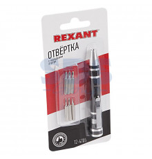 Отвертка с насадками 6 шт Rexant