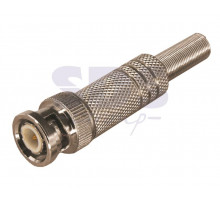 РАЗЪЁМ штекер BNC под винт с пружиной металл REXANT