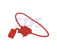 Держатель предохранителя прямоугольный красный REXANT