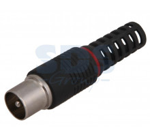 РАЗЪЁМ штекер TV без пайки Черный PROCONNECT