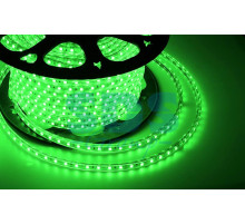 LED лента Neon-Night, герметичная в силиконовой оболочке, 220V, 13*8 мм, IP65, SMD 5050, 60 диодов/метр, цвет светодиодов зеленый, бухта 50 м