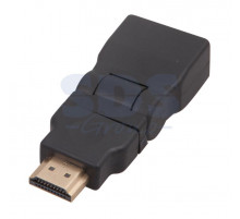 ПЕРЕХОДНИК шт.HDMI - гн.HDMI поворотный GOLD REXANT